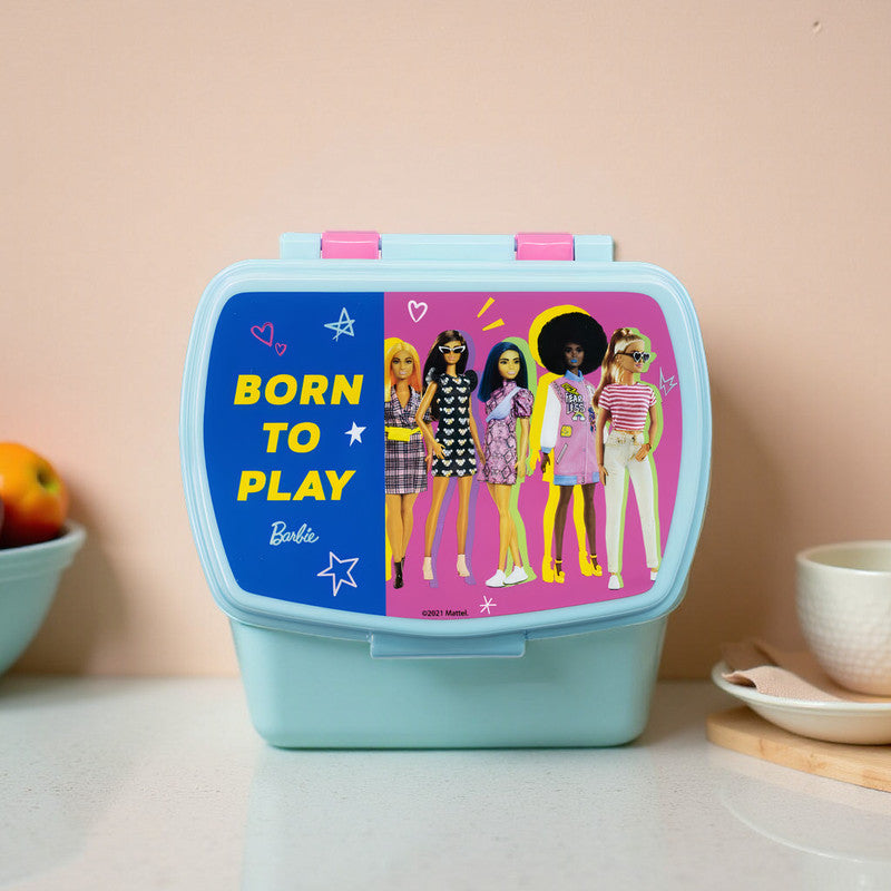 Portapranzo Barbie Born to Play Scatola Merenda Bambini 18x14 cm