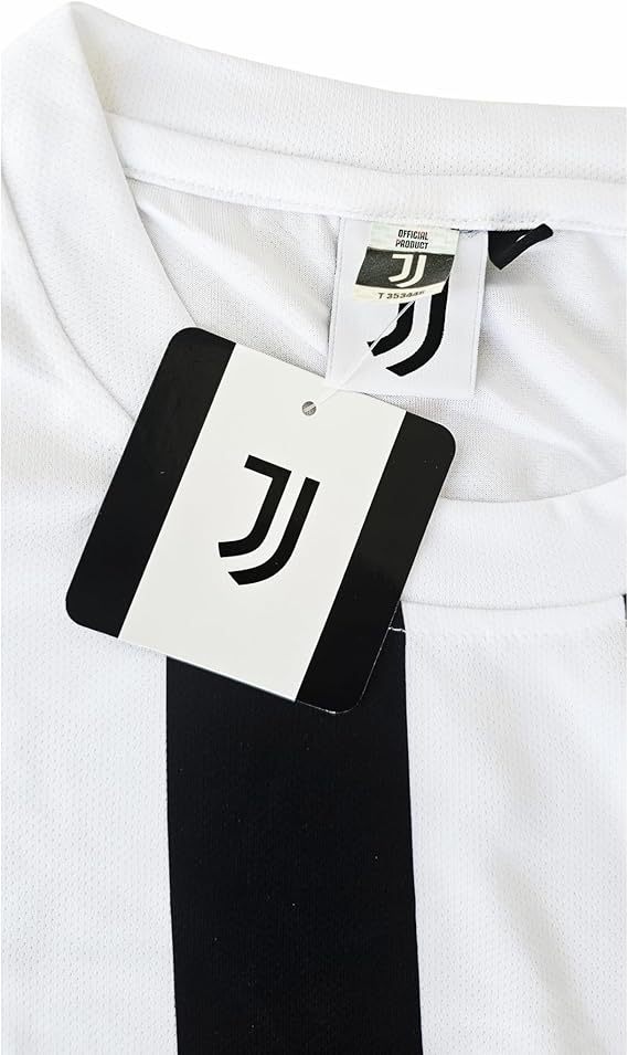 JUVENTUS - Maglia Ufficiale Bianco Neri Campionato Seria A | Taglie da Ragazzo JUVE