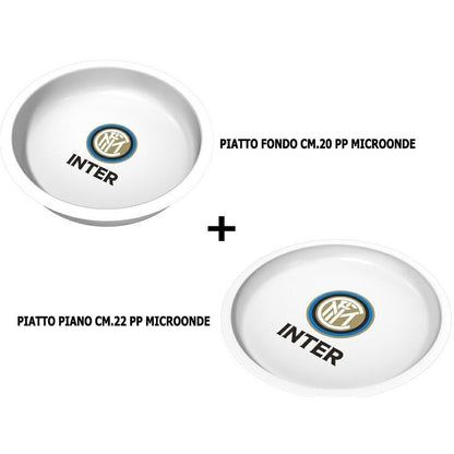 Kit Set Regalo 3 pezzi Piatto fondo + Piatto piano +Tazza in confezione regalo Tifoso Senza BPA per Ragazzi Prodotto Ufficiale