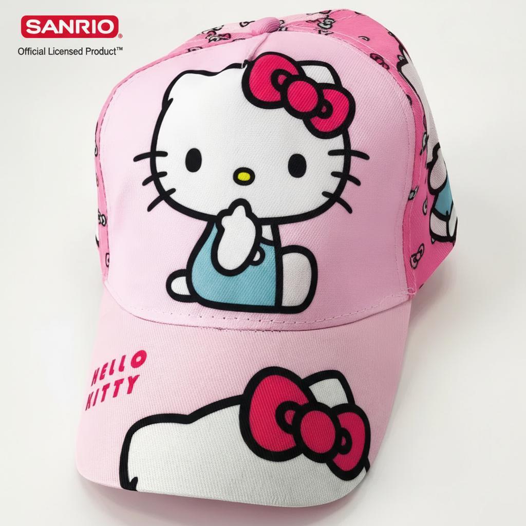 Cappello con Visiera da Ragazzo/Bambino - Berretto da Baseball Regolabile HELLO KITTY