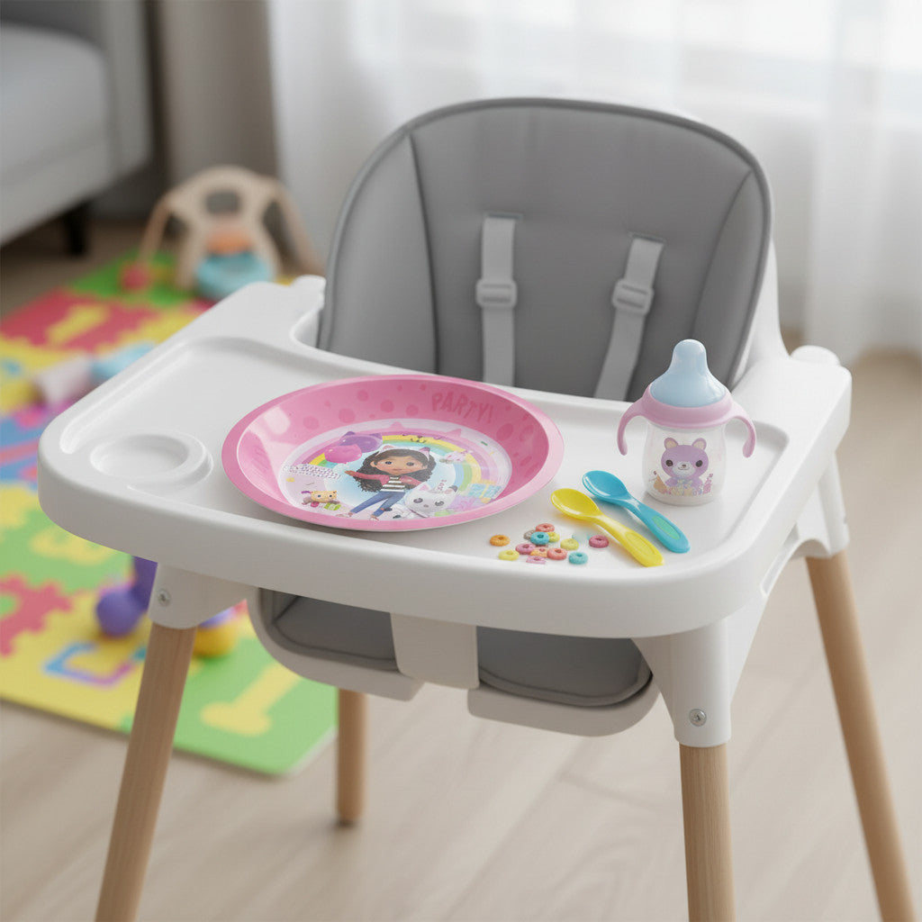 Piatto Bambina riutilizzabile in Polipropilene per bambini e bebé - GABBY