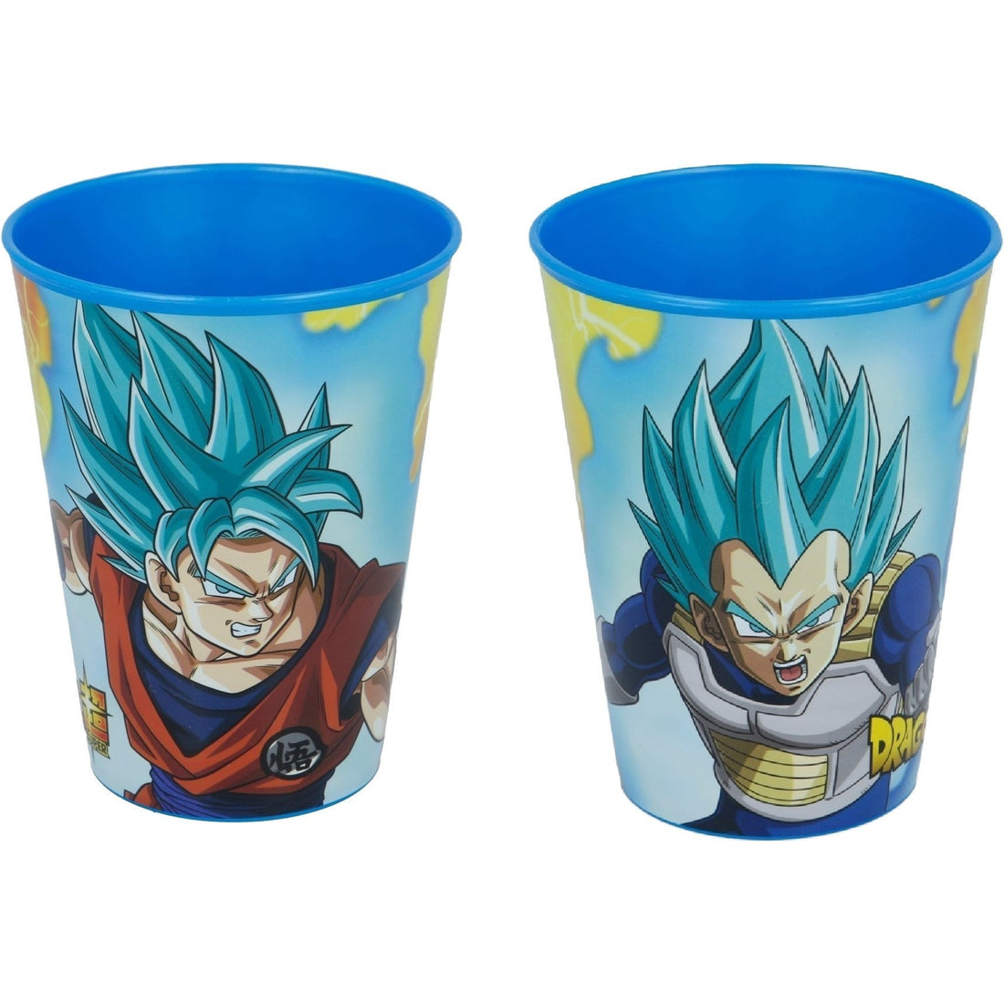 Set 2 Bicchieri per Bambini 260 ml in plastica Regalo per Ragazzi - Adatto per lavastoglie e microonde - DRAGON