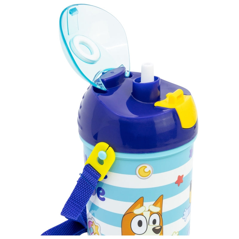Borraccia Pop UP 450 ml BLUEY con Tracolla e Tappo per Bambini Scuola