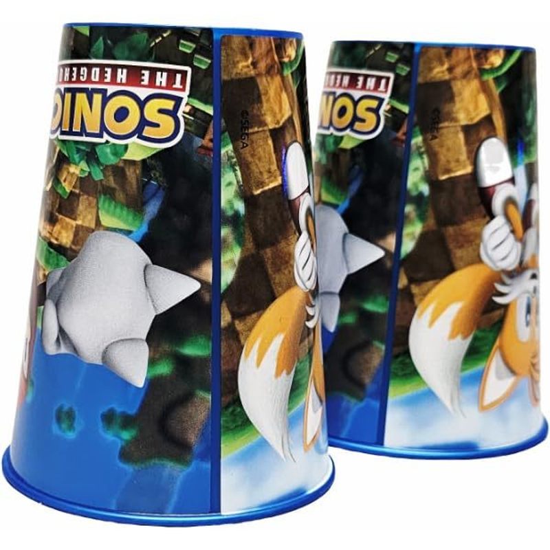 Set 2 Bicchieri  Bambini 260 ml in plastica Senza BPA  Ragazzi SONIC