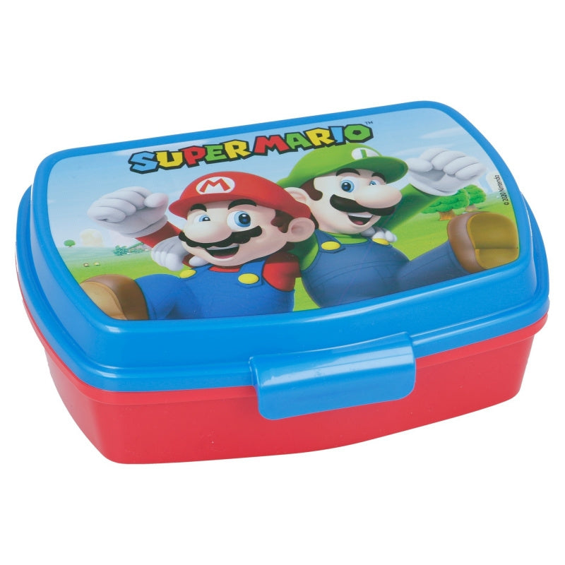 Contenitore Portapranzo Porta Merenda Scatola Sandwich Box Bambini - Super Mario