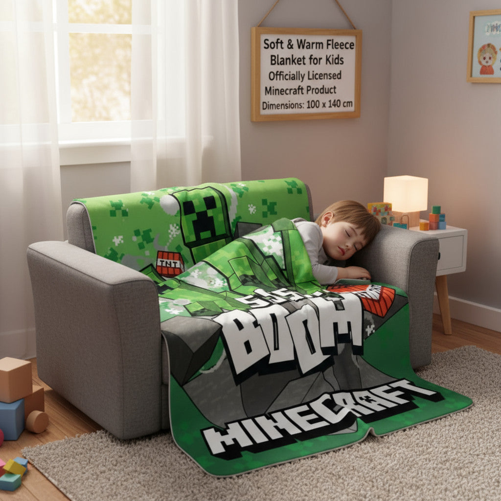 Coperta Plaid Morbida e Calda 100x140cm per Bambini Pile con stampa