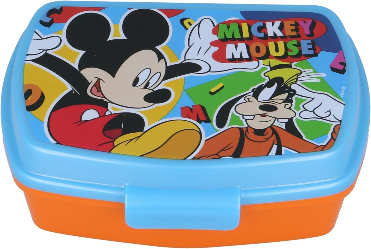 MICKEY MOUSE - Contenitore Portapranzo Porta merenda Scatola Sandwich Box per Bambini - BPA Free - TOPOLINO