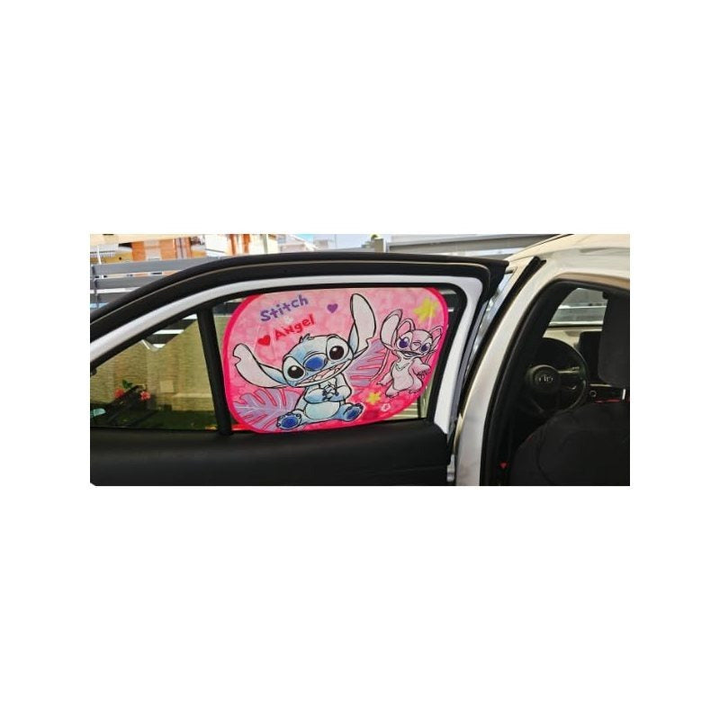 Coppia di Tendine Laterali Parasole Auto Bambini con Ventose