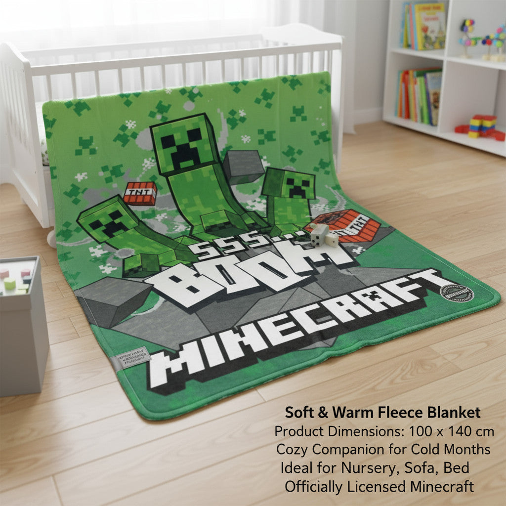 Coperta Plaid Morbida e Calda 100x140cm per Bambini Pile con stampa