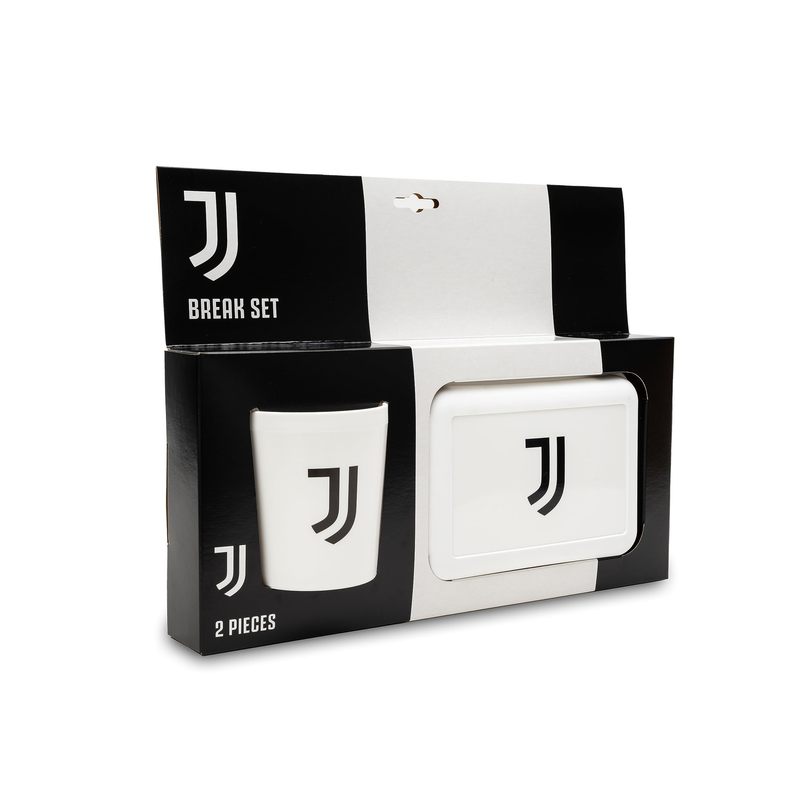 Set Regalo Portamerenda + Tazza in confezione regalo Tifoso Senza BPA  Ragazzi Prodotto Ufficiale (Juventus)