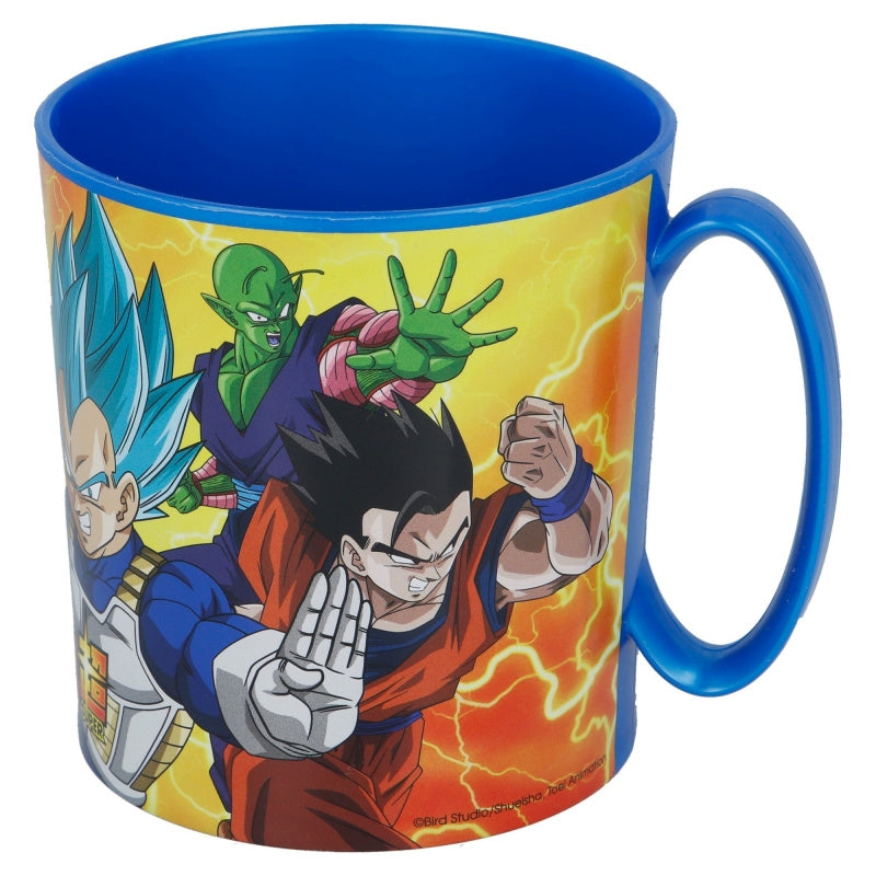 Tazza Bicchiere in plastica 350ml per Microonde con manico Bambini colazione DRAGON