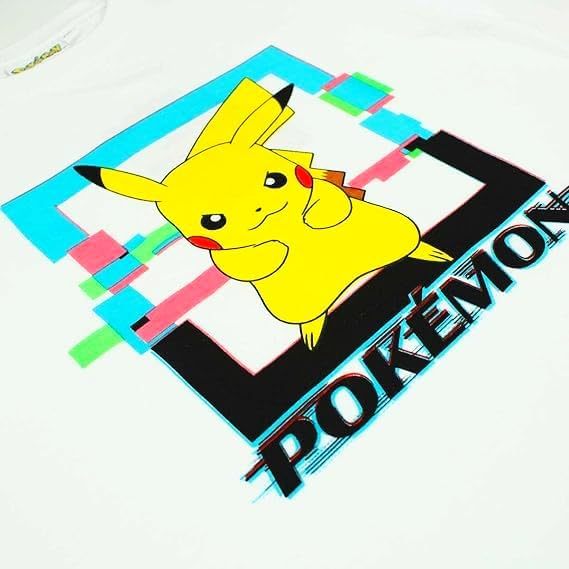 POKEMON - Maglietta Ufficiale 100% Cotone per Bambini T-Shirt Abbigliamento Maglia Ragazzi - Pikachu