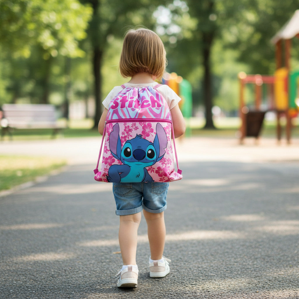 Sacca Sportiva per Bambino, Borsa Zaino per Asilo, Palestra, Piscina, Viaggio, Portascarpe