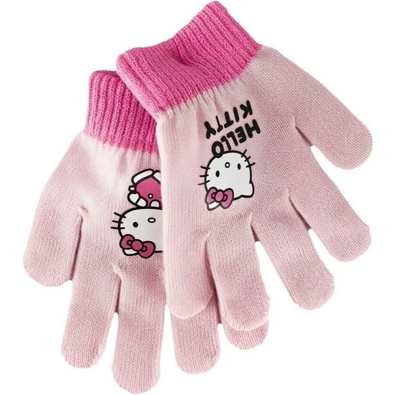 Guanti Hello Kitty Bambini Invernali Taglia Unica Rosa 2