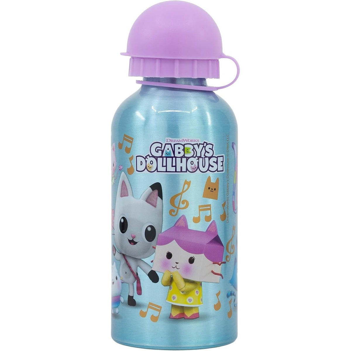 Borraccia ufficiale Scuola Bottiglia Sport in lega di Alluminio per Bambini e Ragazzi 400ml con beccuccio retraibile GAB