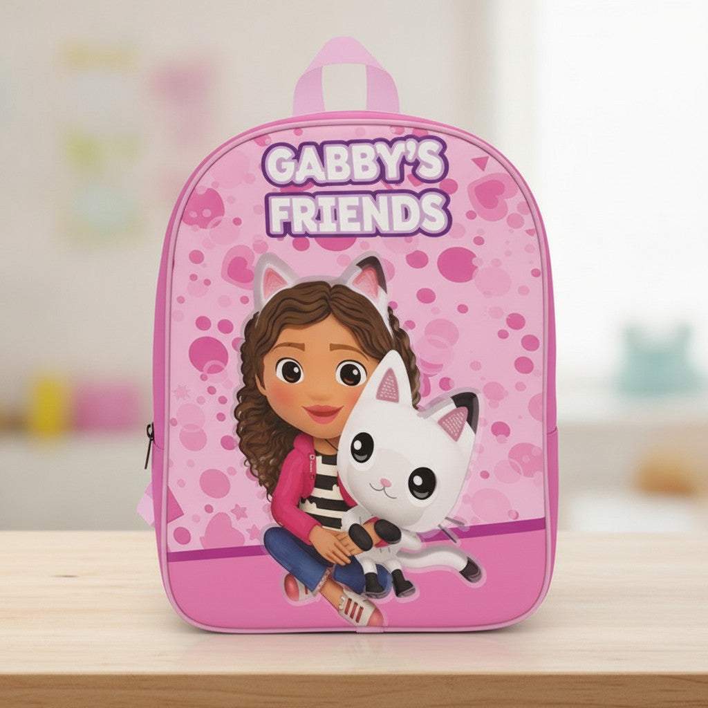 Zaino 3D per bambini Zainetto Asilo Infanzia per la Scuola e tempo libero con chiusura lampo GABBY