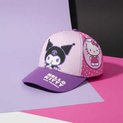 KUROMI - Cappello con Visiera da Ragazzo/Bambino Berretto da Baseball Regolabile - HELLO