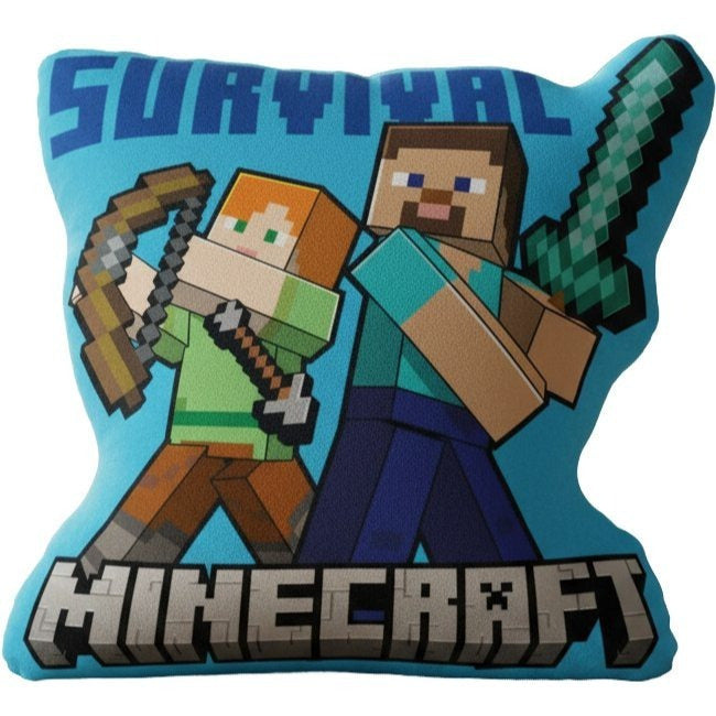 MINECRAFT - Cuscino 3D Shaped Sagomato Bambini in Poliestere con la Forma sagoma personaggio
