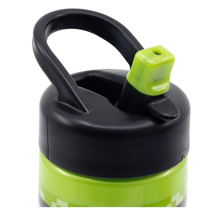 Borraccia Minecraft Sport in plastica per Bambini 400ML con Beccuccio Retraibile