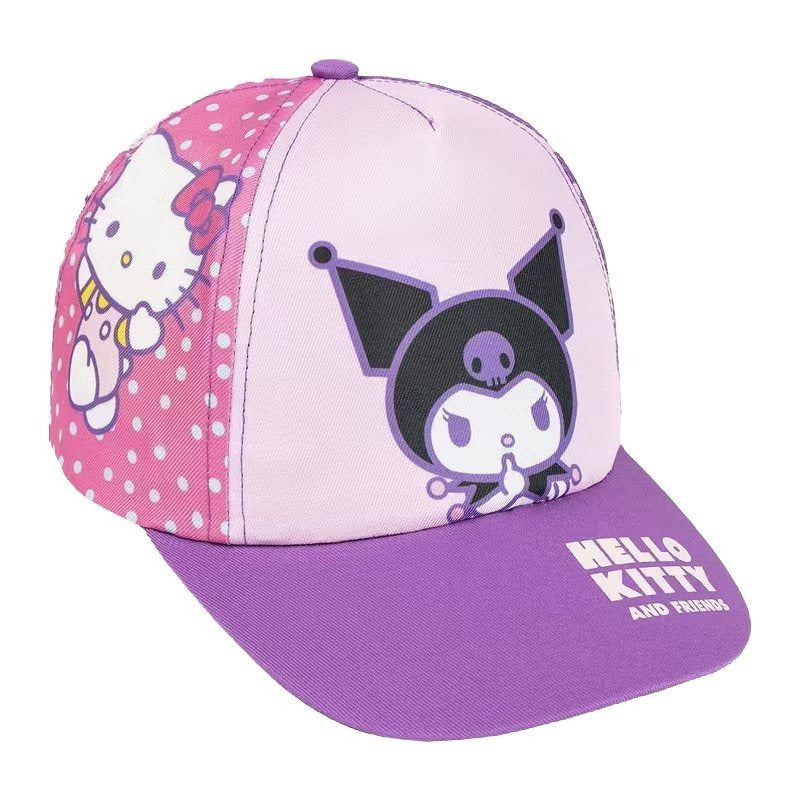 KUROMI - Cappello con Visiera da Ragazzo/Bambino Berretto da Baseball Regolabile - HELLO