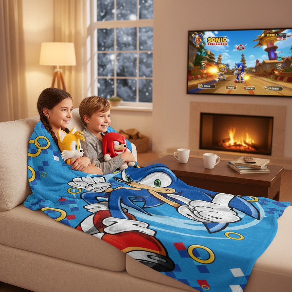 Coperta Ufficiale Plaid Morbida e Calda 100x140cm per Bambini Pile con stampa Idea Regalo