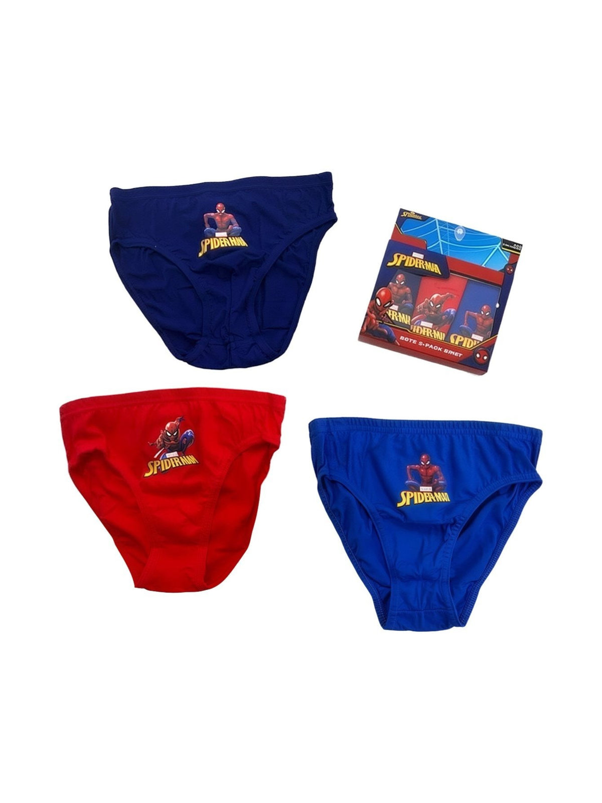 Set Mutande 3 Pezzi Mutandine in Cotone  Bambini Slip Mutanda Intimo 6 Anni Spiderman