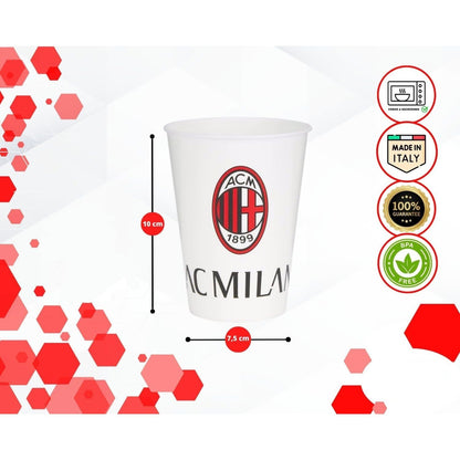 Set Piatti, Gadget Bambini Regalo Scuola - Idea Compleanno Bimbo – Piatto Blu Piano e Fondo Bicchiere 260 ml in Plastica Rigida Lavabili adatti al Microonde