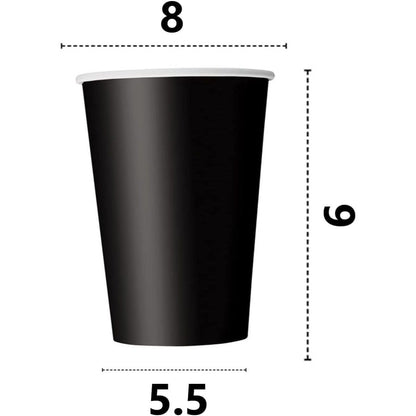 Kit Festa 8 Persone Set Tavola Addobbi Party Compleanno con 8 Piatti, 8 Bicchieri e tovaglioli