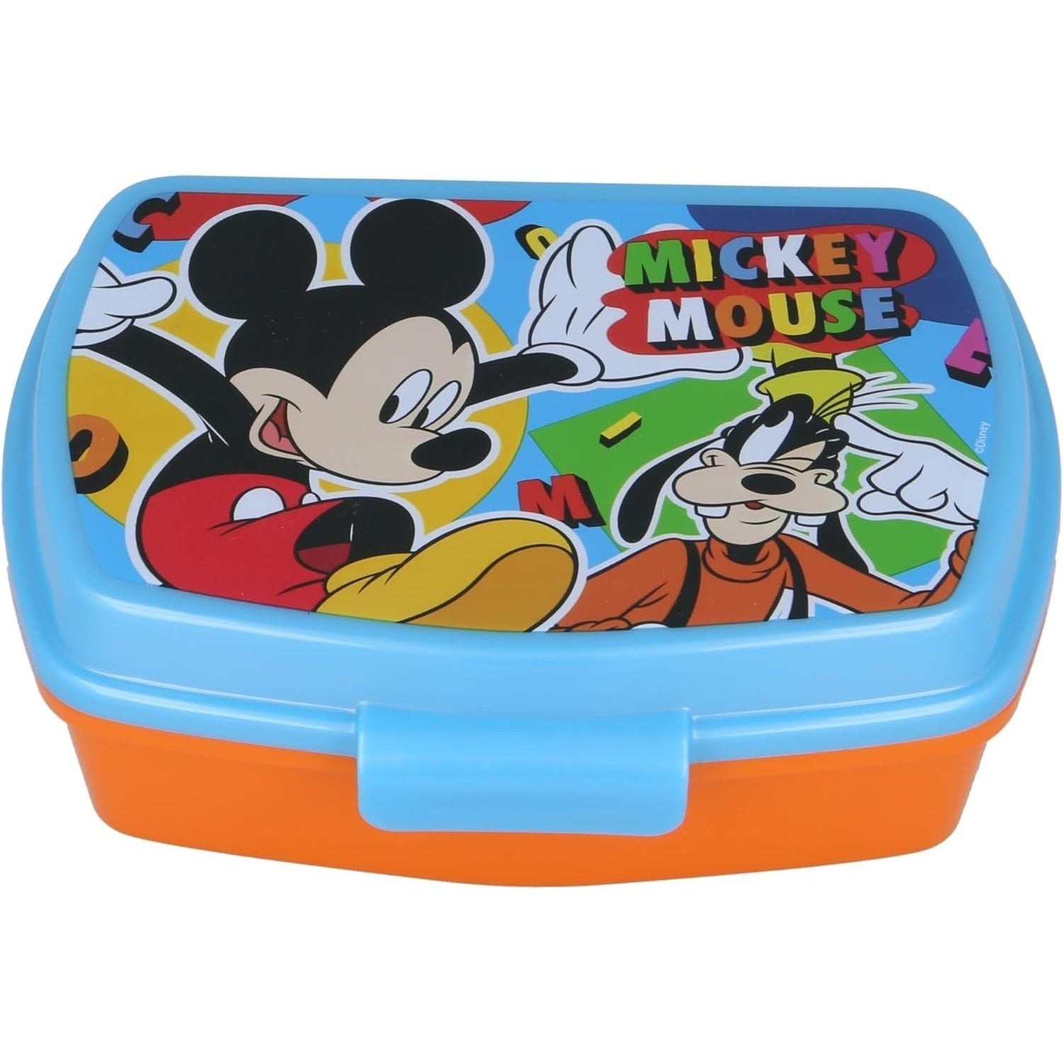 MICKEY MOUSE - Contenitore Portapranzo Porta merenda Scatola Sandwich Box per Bambini - BPA Free - TOPOLINO