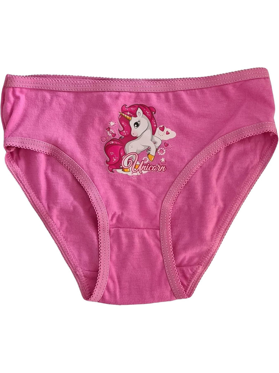 Unicorno | Set 3 Pezzi Mutandine in Cotone  Bambina Slip Mutanda Intimo (6-7 Anni)