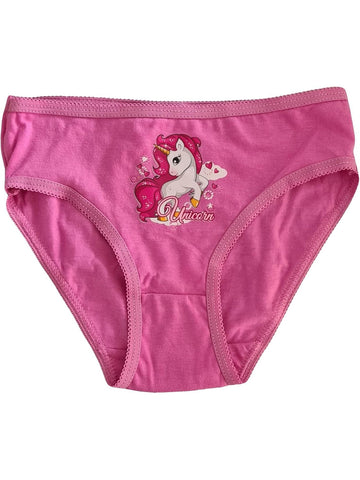 Unicorno | Set 3 Pezzi Mutandine in Cotone  Bambina Slip Mutanda Intimo (6-7 Anni)