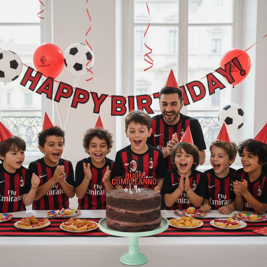 Decorazione Torta Top Buon Compleanno 18x19 cm - MILAN