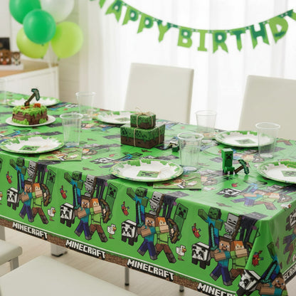 Tovaglia decorazione per compleanno dei bambini e feste a tema, Rettangolare, 120 cm x 180 cm, lavabile
