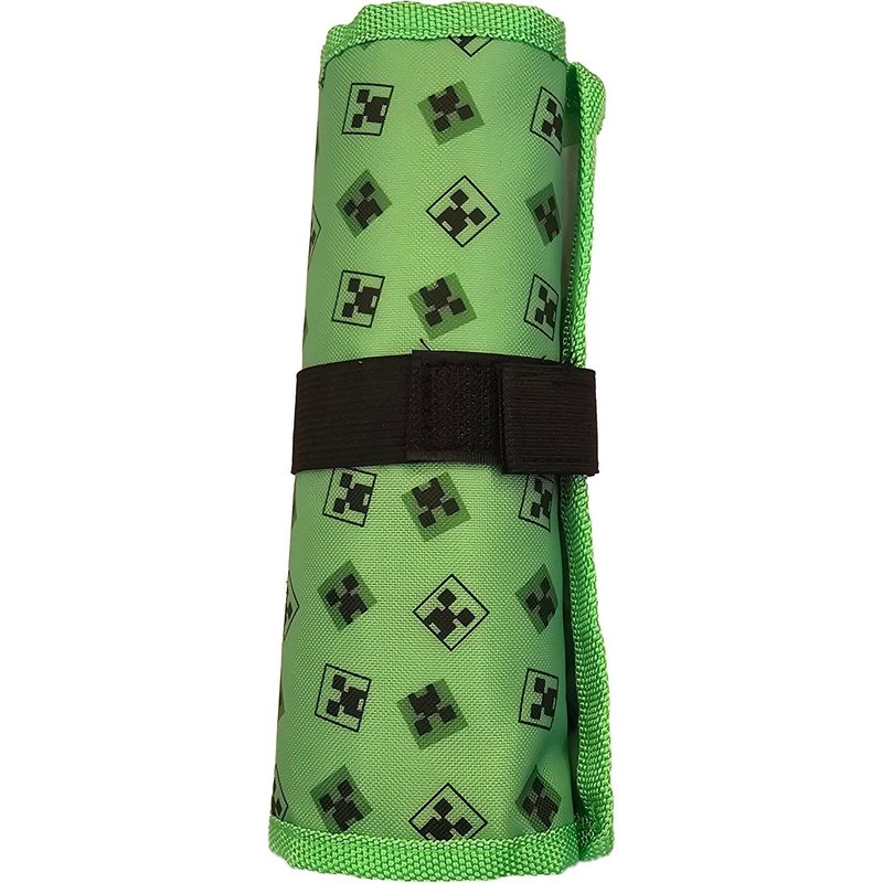 Portapenne Arrotolato Borsellino Scuola e Asilo Astuccio Staccabile con Zip per Elementari 21x7x4cm 7
