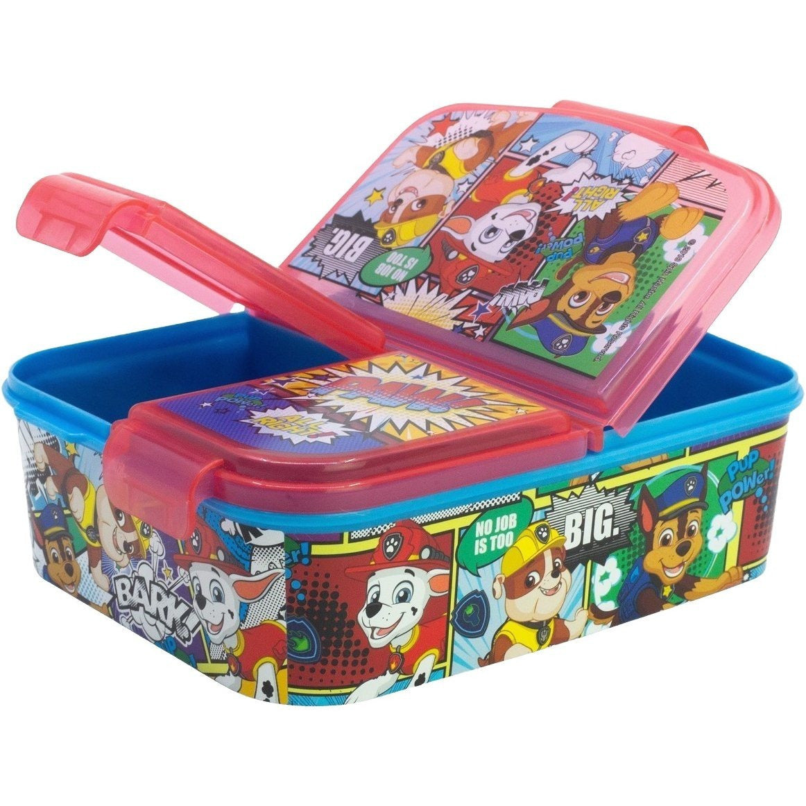 Porta Merenda Scuola con 3 scomparti Portamerenda in Plastica Bambini Pranzo Launch Box