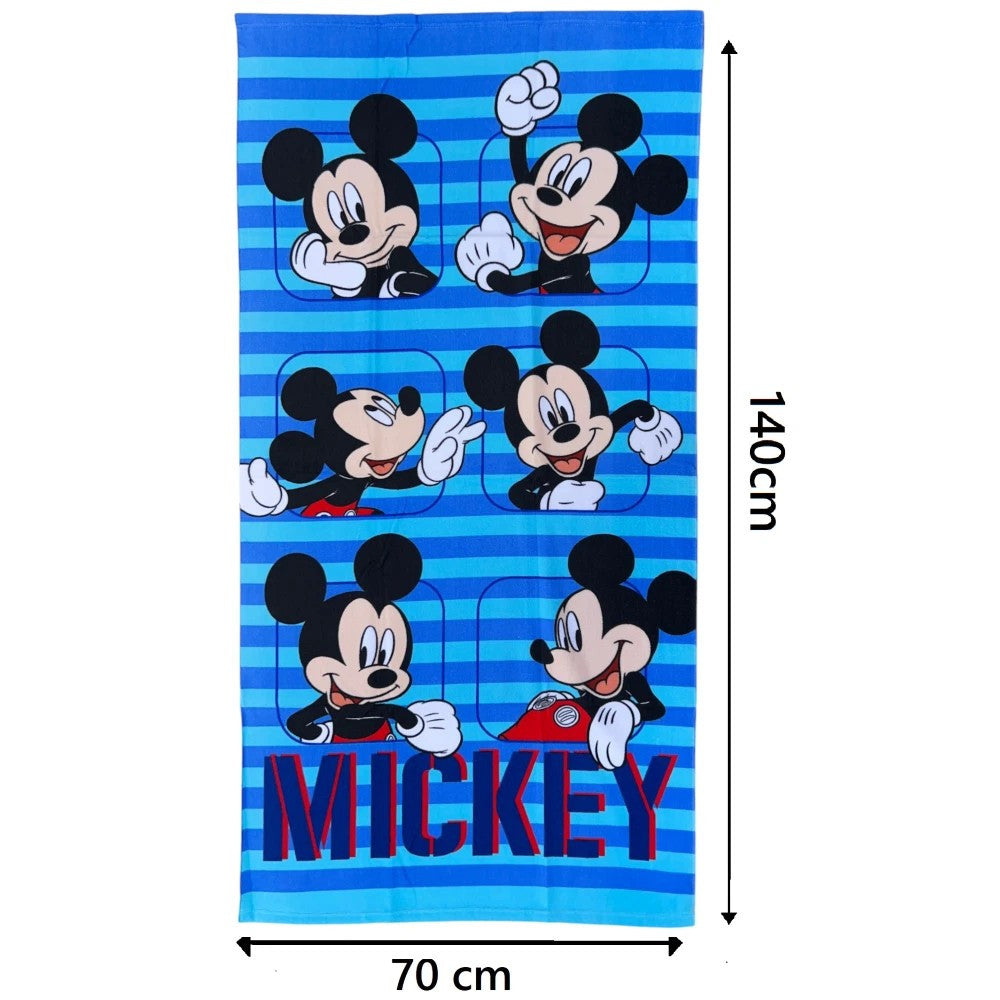 Telo Mare Asciugamano da spiaggia e piscina in microfibra CM. 140X70 asciugatura rapida, morbido TOPOLINO