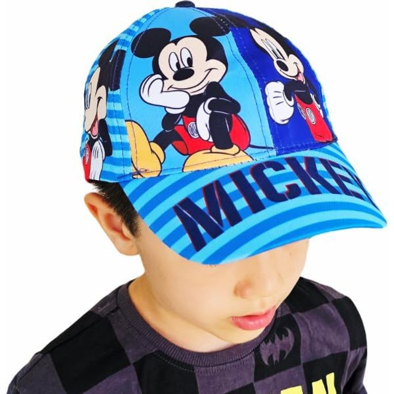 Cappello con Visiera da Ragazzo/Bambino Berretto da Baseball Regolabile Mickey Mouse