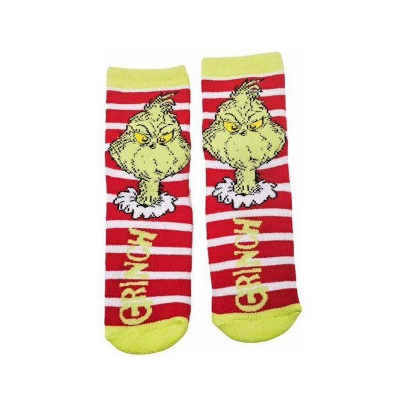 2 Paia Calzini Antiscivolo Ufficiali The Grinch - Calze Bambini Anti Scivolo Bimbi