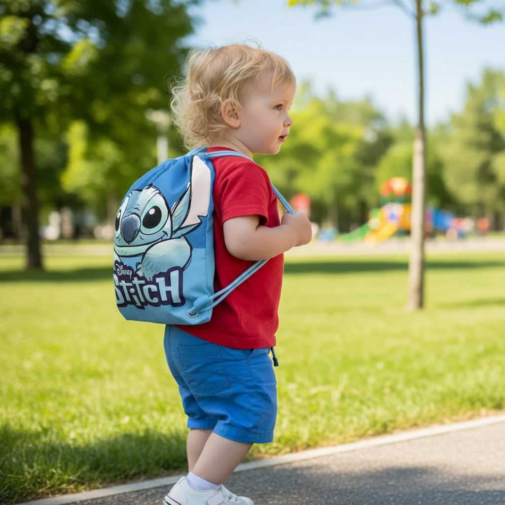 Sacca Sportiva per Bambino, Borsa Zaino per Asilo, Palestra, Piscina, Viaggio, Portascarpe
