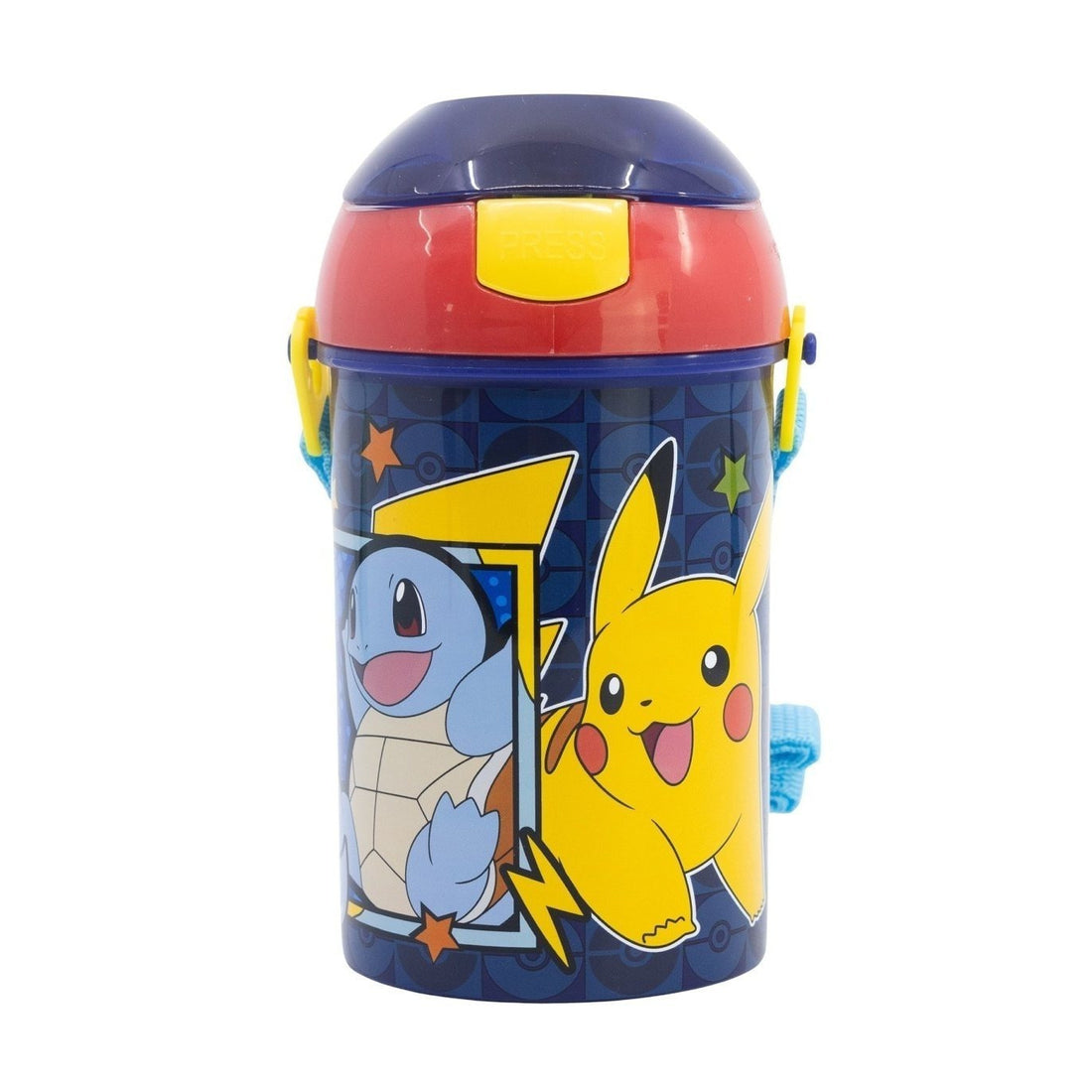 POKEMON - Borraccia Pop UP 450 ml con Tracolla e chiusura Tappo per Bambini Scuola