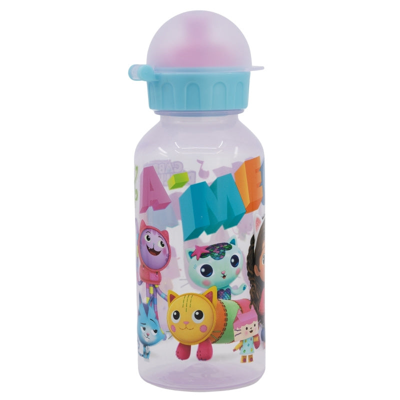 Borraccia Sport GABBY'S DOLLHOUSE in plastica per Bambini 400ML con beccuccio e tappo