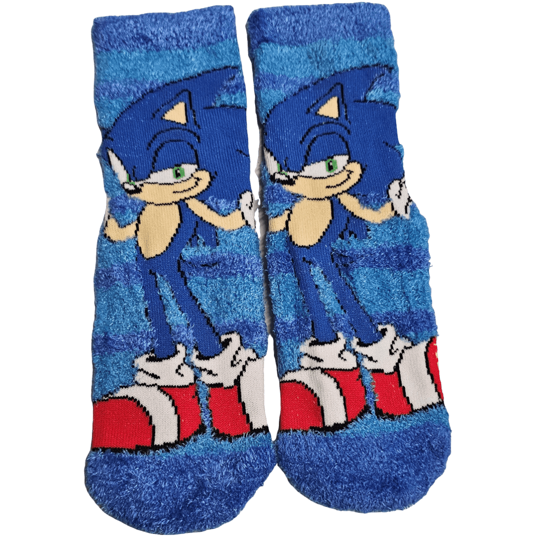2 Paia Calzini Antiscivolo Ufficiali per Bambini SONIC