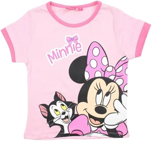 Maglietta in Cotone  BambinaT-Shirt Abbigliamento Ragazza  Minnie Mouse età, 4 Anni