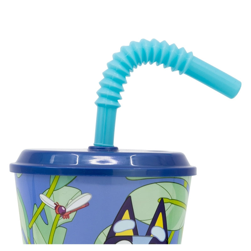 Kids' Cup Con Cannuccia e coperchio Riutilizzabile - 430 ml