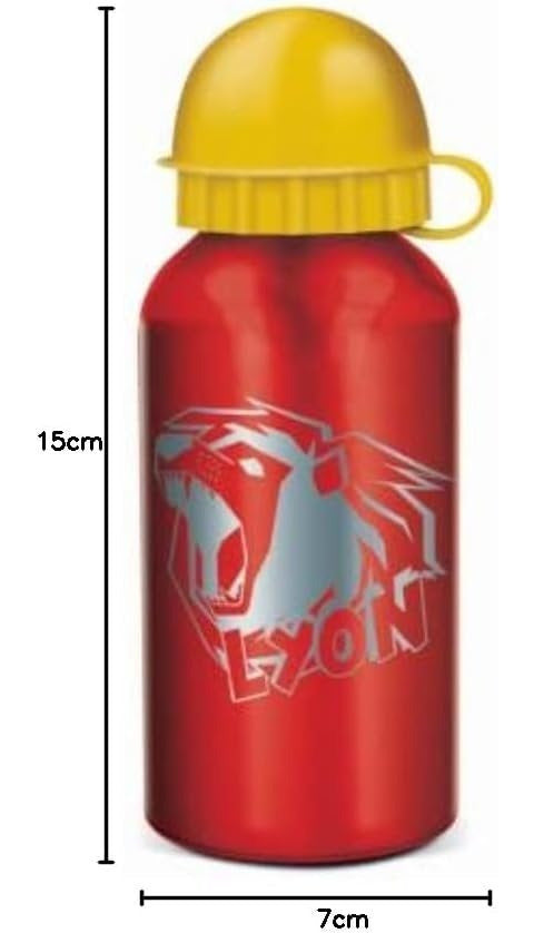 Borraccia Scuola Bottiglia Sport in Alluminio Bambini 400ml con Beccuccio Retraibile Lyon Gamer