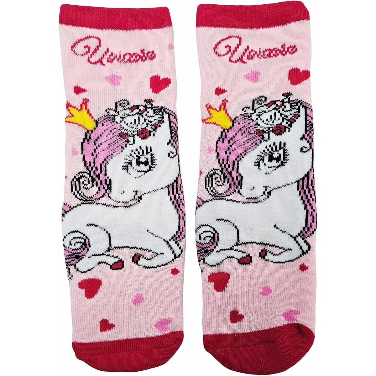 2 paia Calzini antiscivolo ufficiali Calze bambini anti scivolo UNICORNO