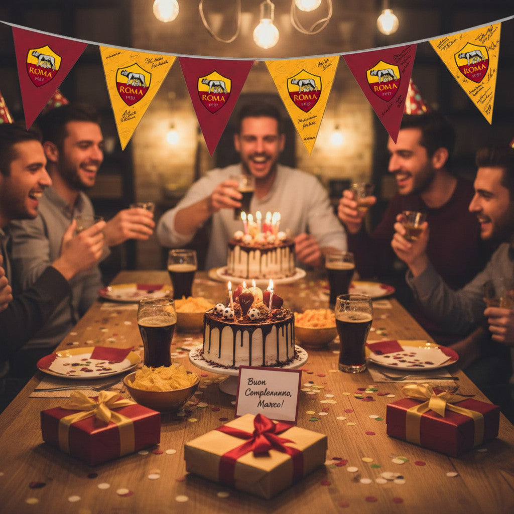 Bandierine triangolari Ghirlanda Ufficiale Festone 295 cm Decorazione per festa a tema Calcio Compleanno
