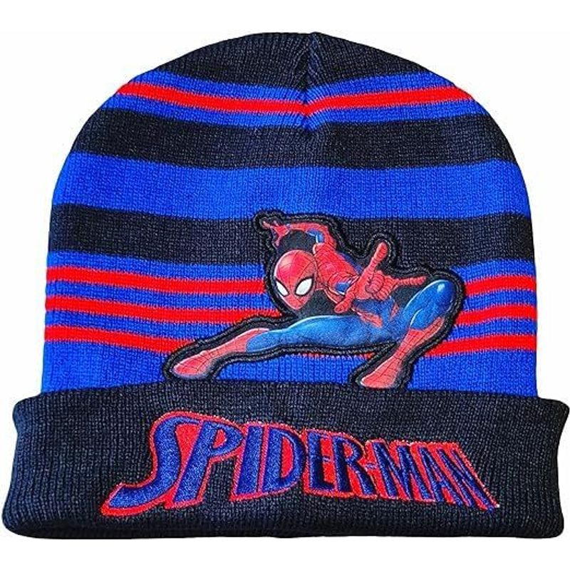 Cappello Invernale Morbido e Caldo Bambini Spiderman Nero