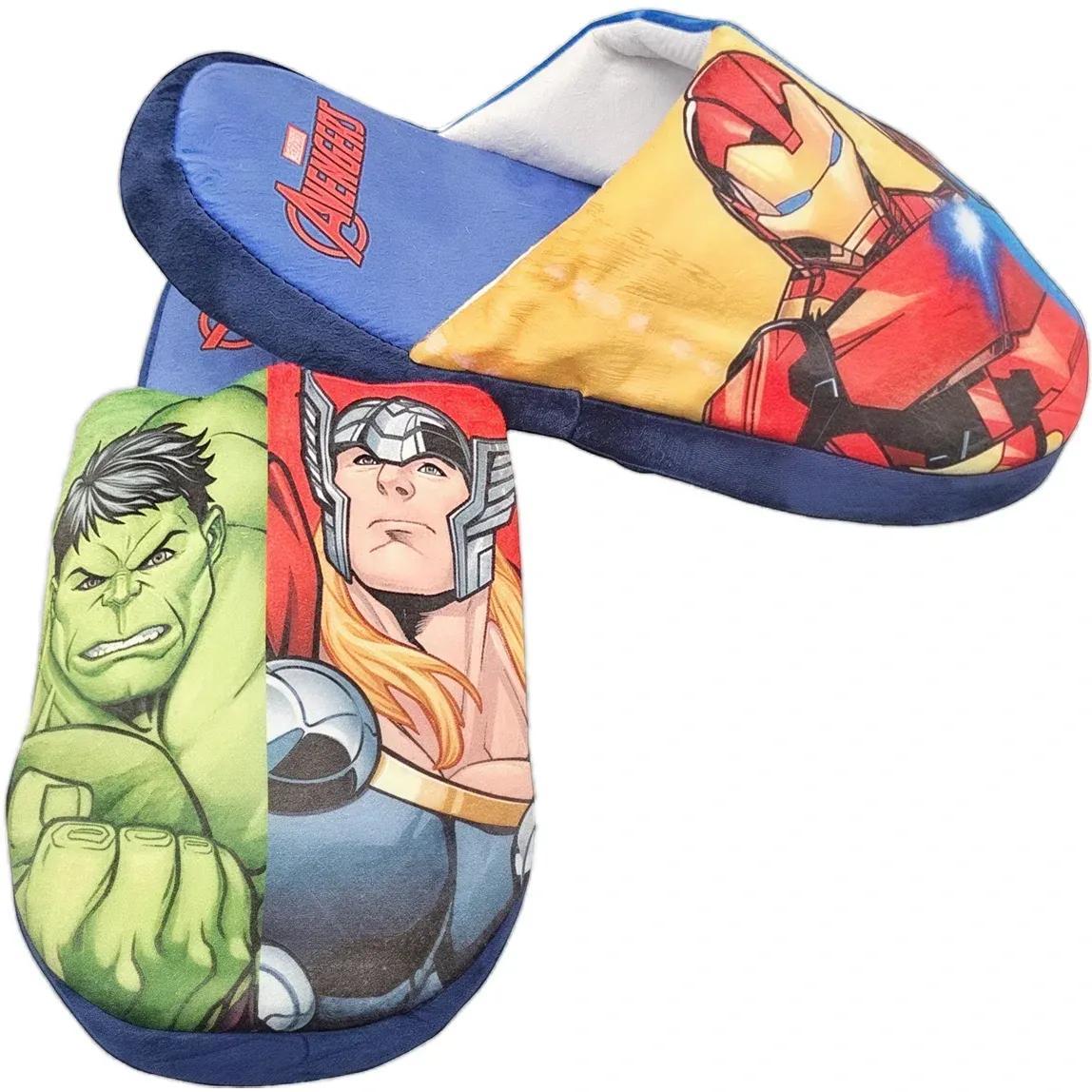AVENGERS - Ciabatte Pantofole per Bambini e Ragazzi Morbide e Calde HULK