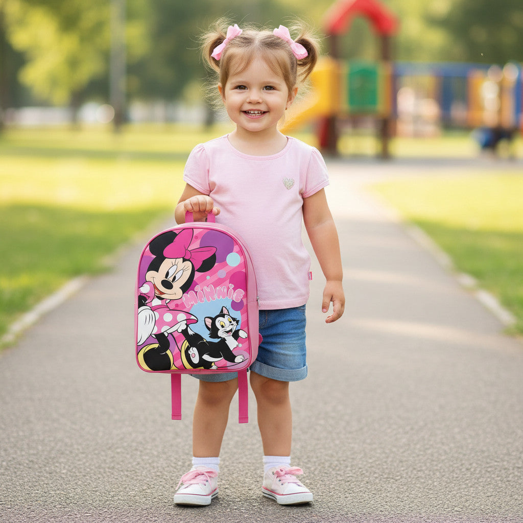Zaino per bambini Zainetto Asilo Infanzia per la Scuola e tempo libero con chiusura lampo (per MINNIE)